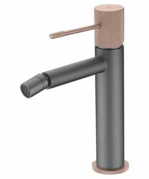 Miscelatore bidet Line grigio champagne opaco [ VAROBATH ]