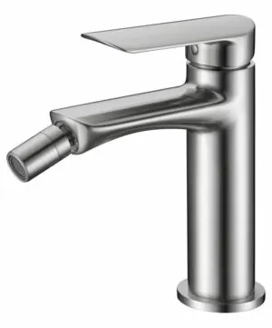 Rubinetto bidet Ural nichel spazzolato [ VAROBATH ]