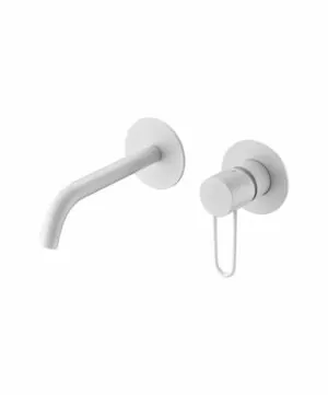 Miscelatore lavabo incasso Milos bianco opaco [ VAROBATH ]