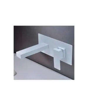 ► Rubinetto lavabo incasso svizzero bianco opaco [ VAROBATH ]