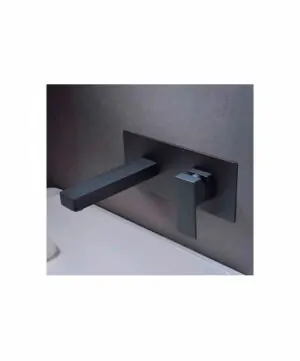 ► Rubinetto per lavabo da incasso svizzero nero opaco [ VAROBATH ]