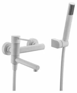 Miscelatore vasca/doccia Milos Stick bianco opaco [ VAROBATH ]