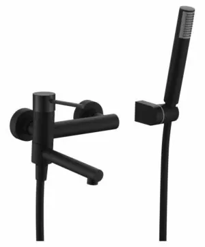 Miscelatore vasca/doccia Milos Stick nero opaco [ VAROBATH ]