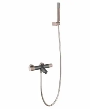 Rubinetto termostatico per vasca/doccia Line grigio champagne opaco [ VAROBATH ]