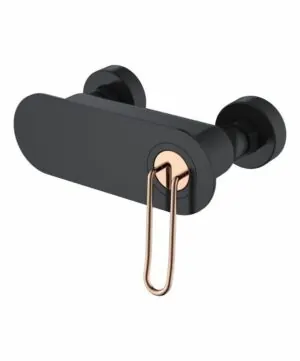 Rubinetto doccia Belize oro rosa nero [ VAROBATH ]