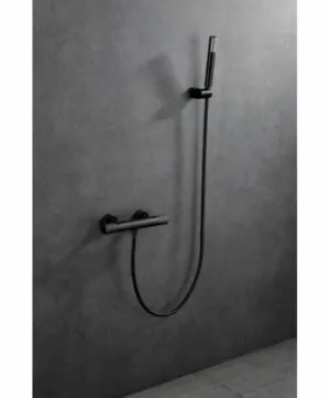 Rubinetto doccia termostatico Line Black Gun Metal [ VAROBATH ]