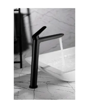 Miscelatore lavabo alto Belgio nero opaco [ VAROBATH ]