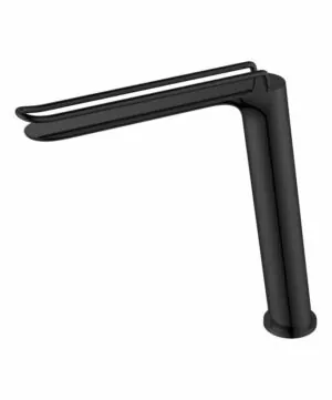 Miscelatore lavabo alto Belize nero opaco [ VAROBATH ]