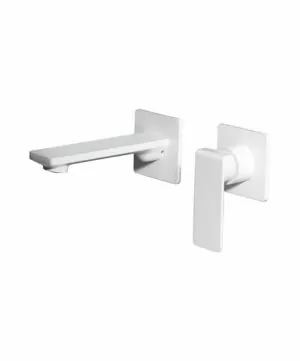 Rubinetto lavabo incasso Fiji bianco opaco [ VAROBATH ]