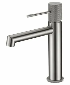 Rubinetto lavabo Line nichel spazzolato [ VAROBATH ]