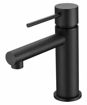 Miscelatore lavabo Milos Stick nero opaco [ VAROBATH ]