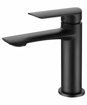 Miscelatore per lavabo Ural nero opaco [ VAROBATH ]
