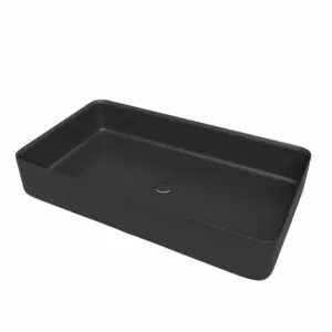 Lavabo da appoggio FOGO Solid Surface Nero