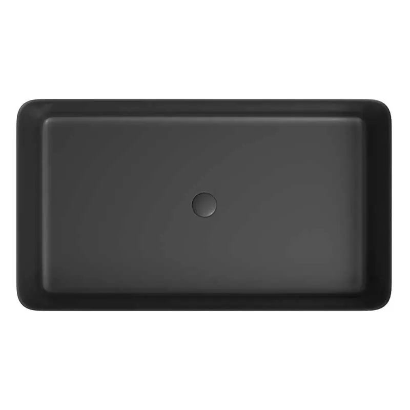 Lavabo da appoggio FOGO Solid Surface Nero - immagine 3