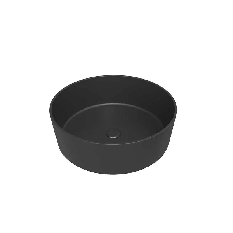 Lavabo da appoggio OSIRIS Solid Surface Black