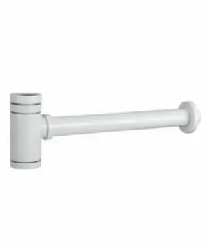 Sifone tondo bianco opaco [ VAROBATH ]
