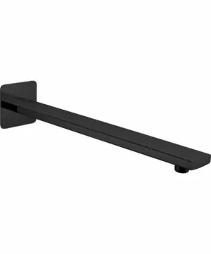 Tubo a parete ovale nero opaco [ VAROBATH ]