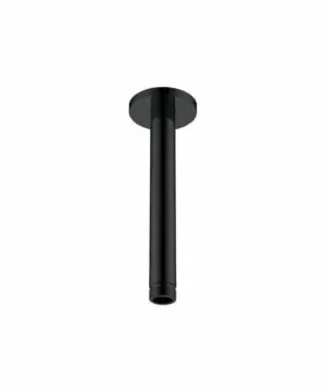Tubo a soffitto rotondo nero opaco [ VAROBATH ]