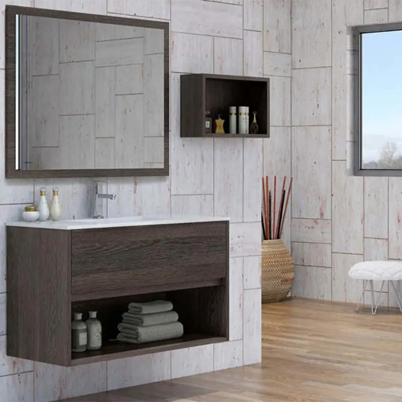 Mobile bagno VALERIA sospeso 1 cassetto- 1 foro con lavabo in ceramica