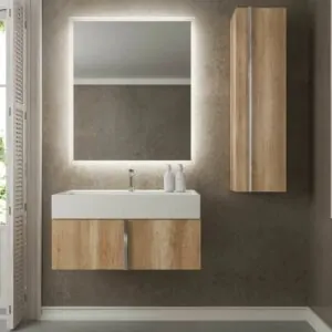 Mobiletto bagno sospeso NORMA 1 cassetto in finitura ROVERE SONOMA