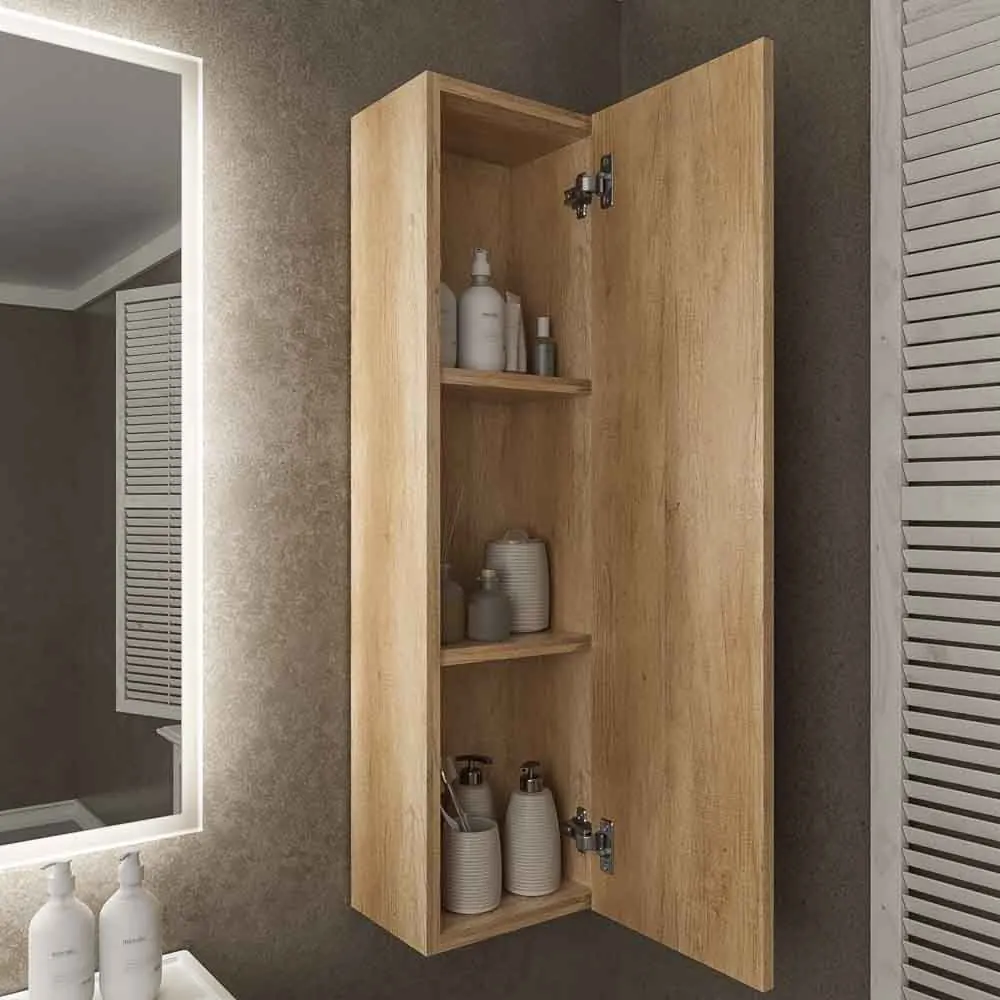 Mobiletto bagno sospeso NORMA 1 cassetto in finitura ROVERE SONOMA - immagine 5