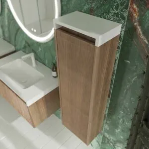 Colonna bagno sospesa BINARIO ROVERE SCURO