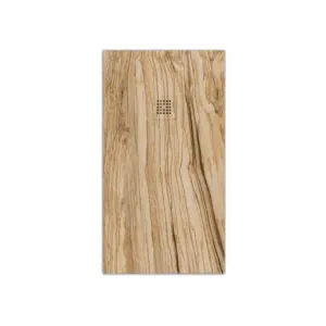 Piatto doccia in resina texture ardesia finitura effetto Legno Ulivo – antiscivolo STONE 3D moderno