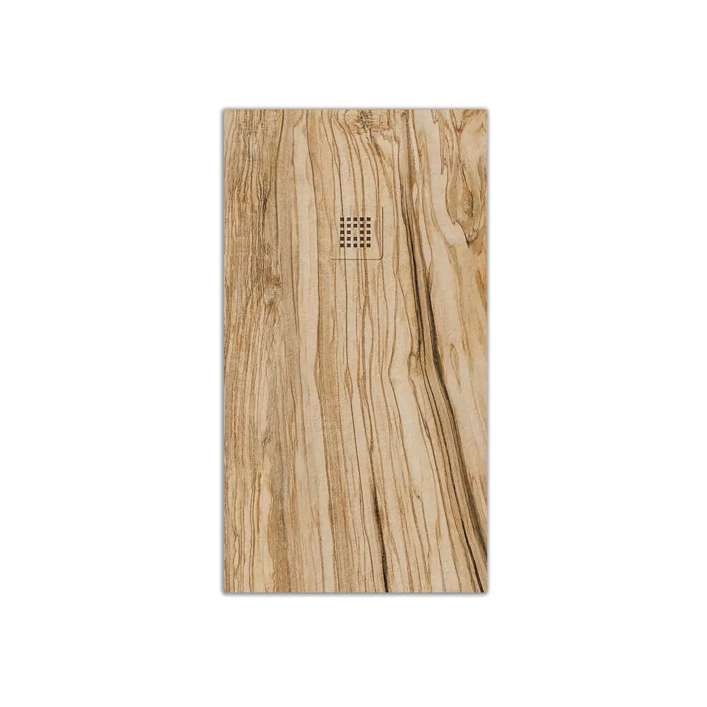Piatto doccia in resina texture ardesia finitura effetto Legno Ulivo – antiscivolo STONE 3D moderno
