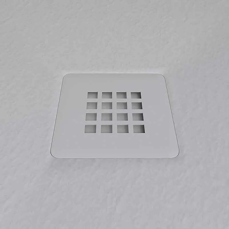 Piatto doccia in resina MYSTONE Arena RAL 7035 e altri colori esclusivi, texture ardesia, antibatterico e antiscivolo - immagine 3