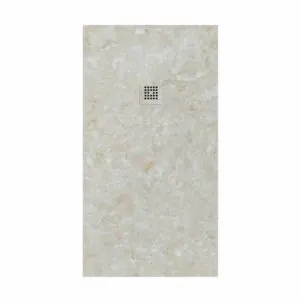 Piatto doccia in resina con texture ardesia. PALMA effetto marmo – STONE 3D antiscivolo moderno