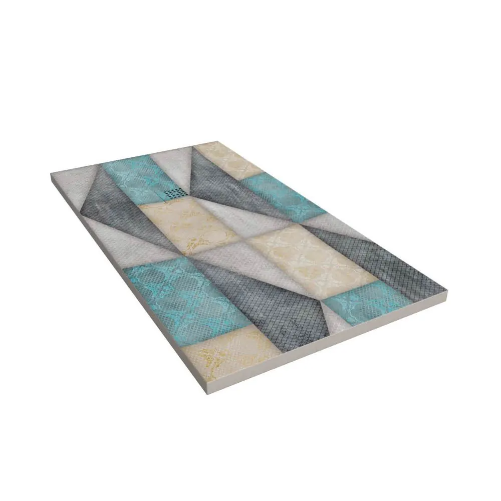 Piatto doccia in resina Art Déco Clarck texture ardesia. Antiscivolo STONE 3D moderno - immagine 2