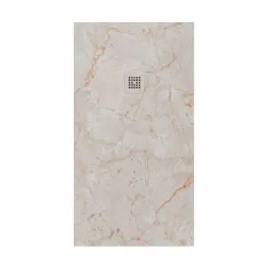 Piatto doccia in resina con texture ardesia. Concerto effetto marmo – antiscivolo STONE 3D moderno