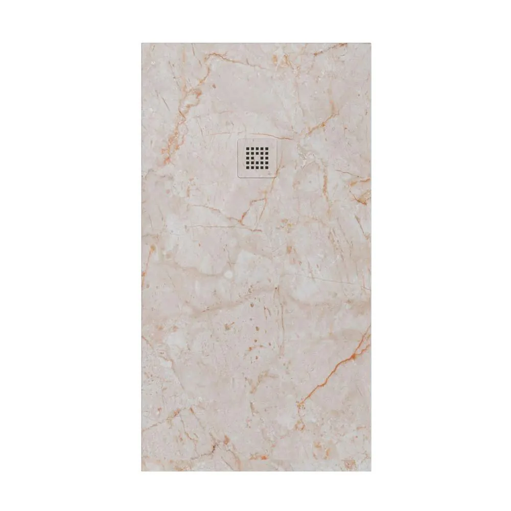 Piatto doccia in resina con texture ardesia. Concerto effetto marmo – antiscivolo STONE 3D moderno