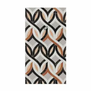 Piatto doccia in resina Art-Deco con texture ardesia Antikes. Antiscivolo STONE 3D moderno