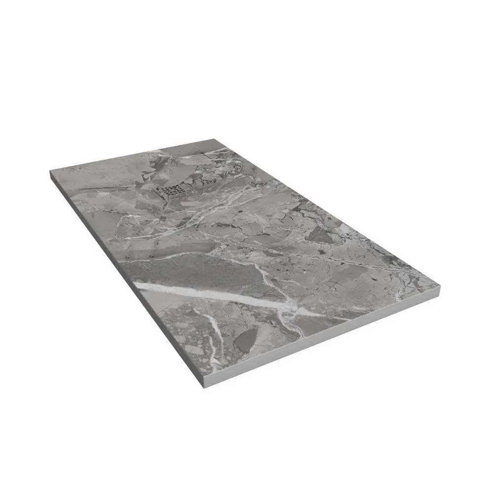 Piatto doccia in resina con texture ardesia. Milos effetto marmo – antiscivolo STONE 3D moderno - immagine 2