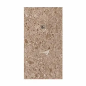 Piatto doccia in resina con texture ardesia. Agatha effetto marmo – antiscivolo STONE 3D moderno