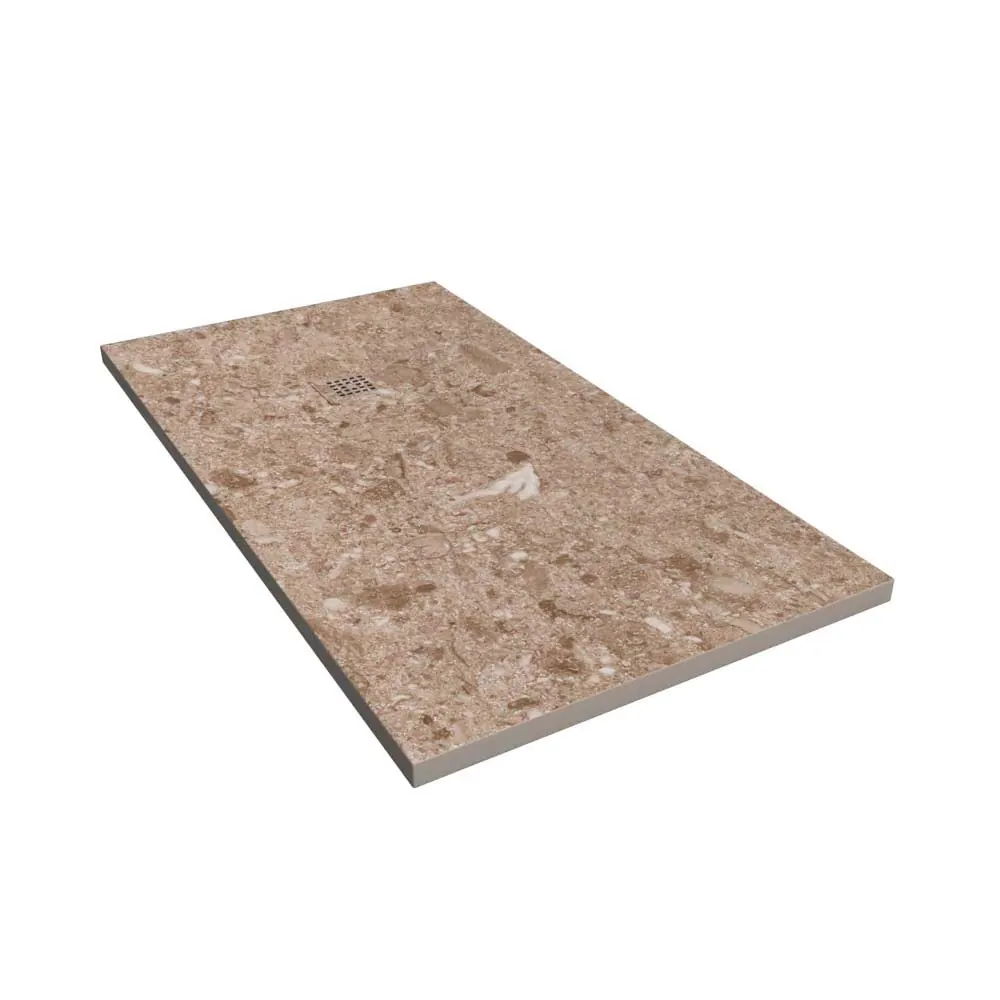 Piatto doccia in resina con texture ardesia. Agatha effetto marmo – antiscivolo STONE 3D moderno - immagine 2