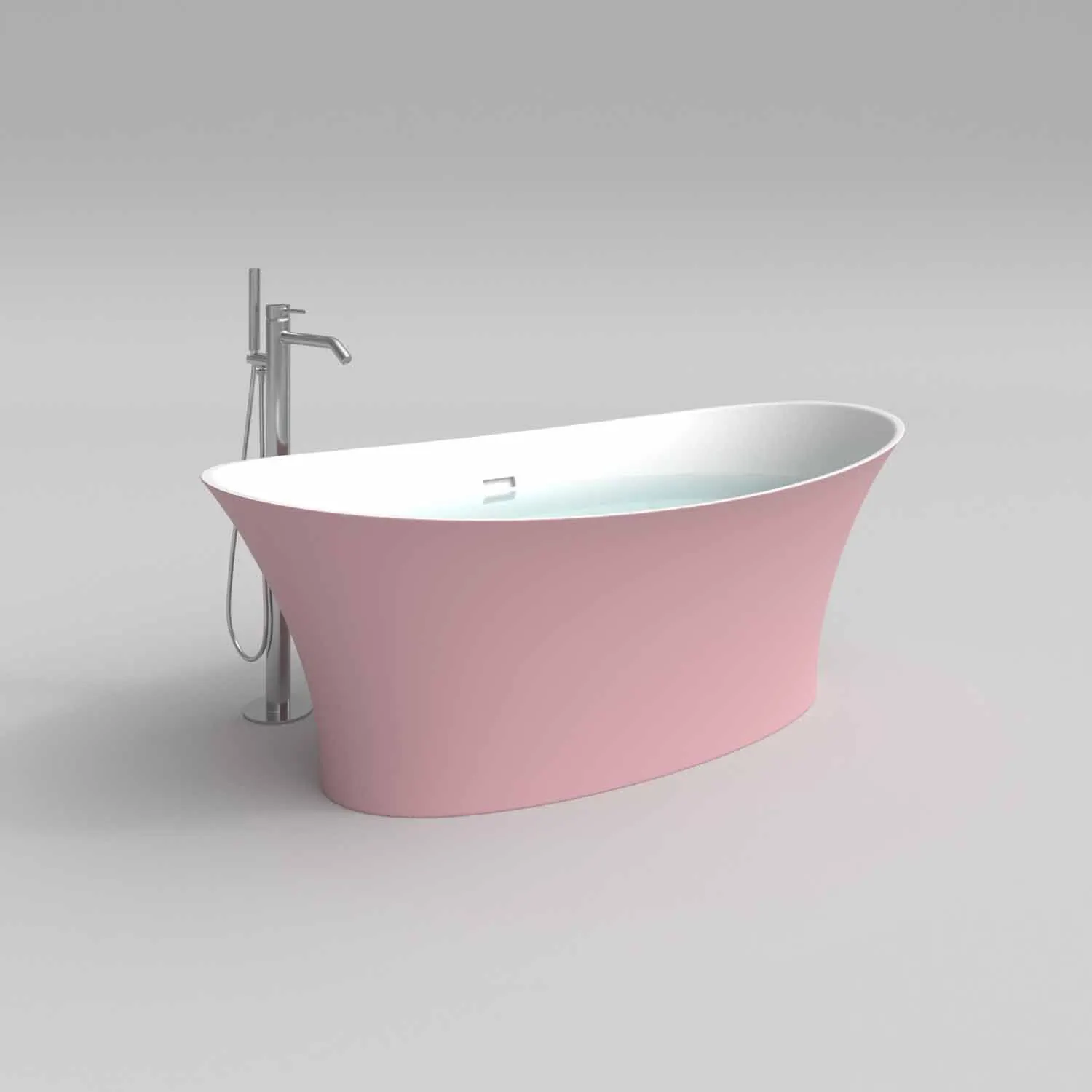 Vasca freestanding ALYA ovale solid surface 170×78.6 cm - immagine 5
