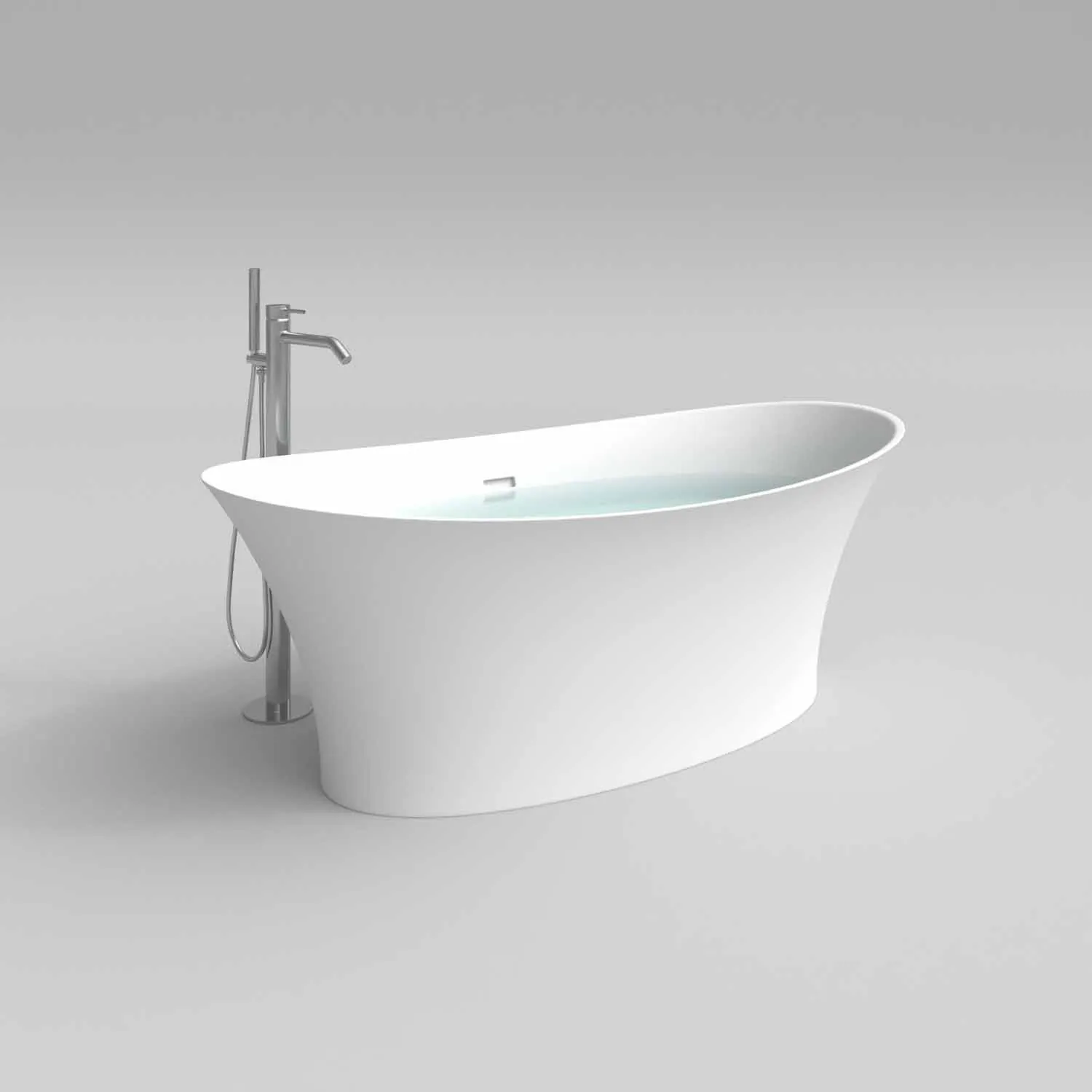 Vasca freestanding ALYA ovale solid surface 170×78.6 cm - immagine 4
