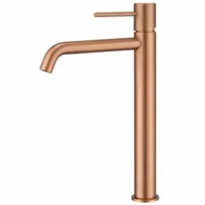 Miscelatore lavabo alto monza oro rosa spazzolato[ VAROBATH ]
