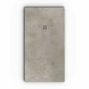 Piatto doccia effetto cemento Cromat e altri colori – antiscivolo moderno STONE 3D