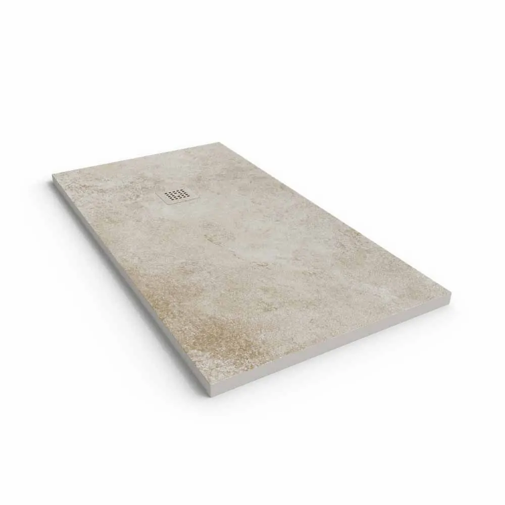 Piatto doccia effetto cemento Plinio e altri colori – antiscivolo moderno STONE 3D - immagine 2