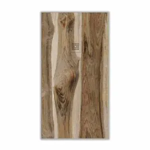 Piatto doccia in resina texture ardesia Finitura effetto legno acero americano – antiscivolo STONE 3D moderno