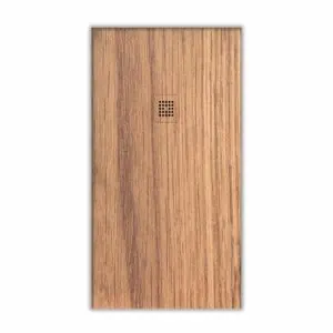 Piatto doccia in resina texture ardesia finitura effetto legno Noce Spagnolo – antiscivolo STONE 3D moderno