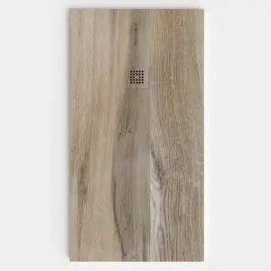 Piatto doccia in resina texture ardesia Finitura effetto Legno Quercia tortora – antiscivolo STONE 3D moderno