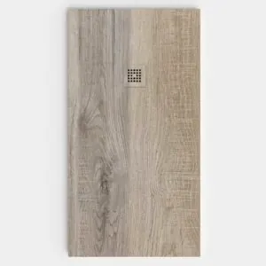 Piatto doccia in resina texture ardesia Finitura effetto Legno Quercia selvatica – antiscivolo STONE 3D moderno