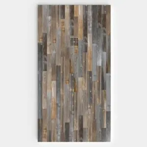Piatto doccia in resina texture ardesia Finitura effetto Legno Chamoix – antiscivolo STONE 3D moderno