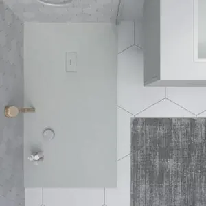 Piatto doccia AGAPE Arena in resina e altri colori esclusivi – con texture ardesia – antibatterico e antiscivolo