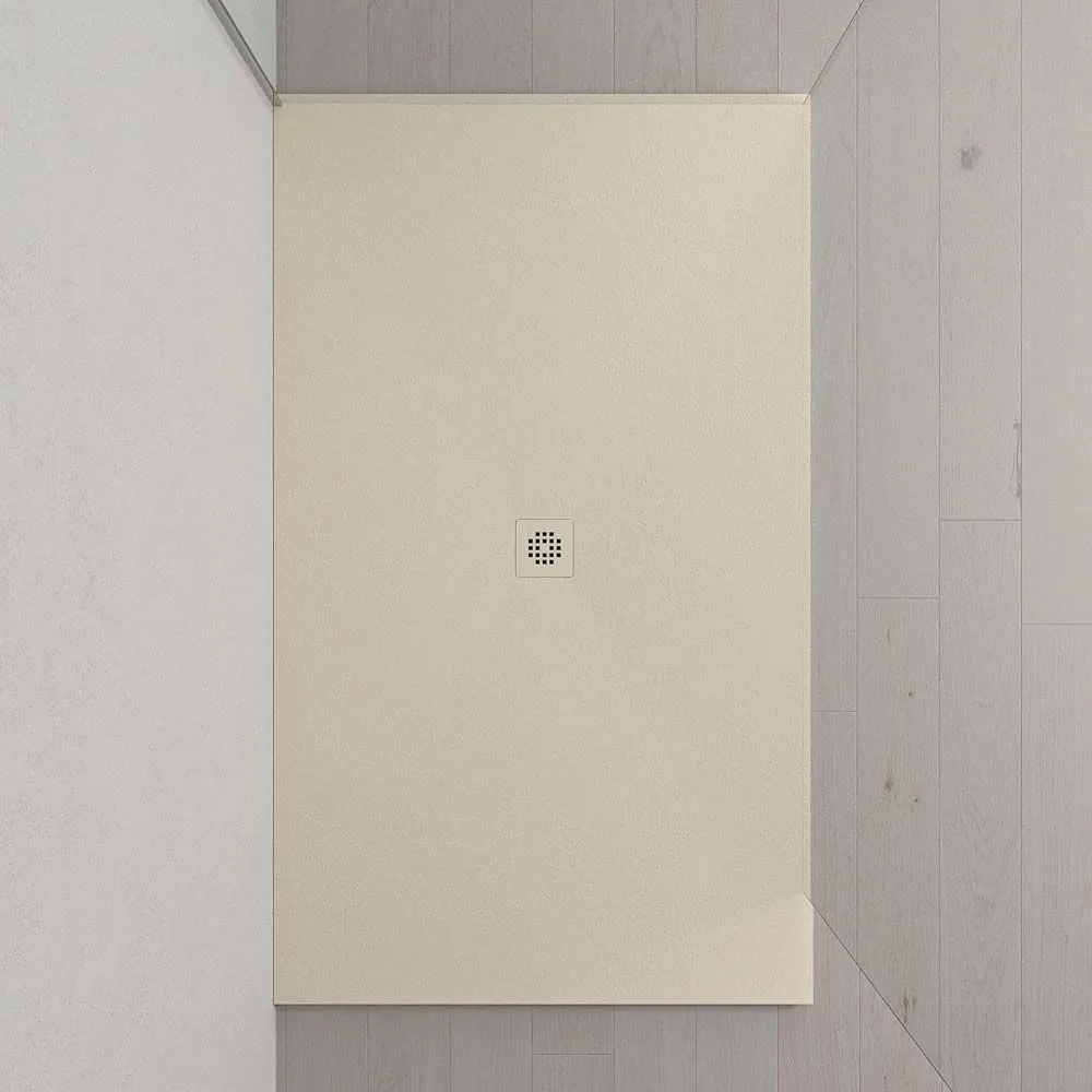 Piatto doccia in resina XXL ed esclusivi colori struttura antibatterica e antiscivolo AVORIO BIANCO Ral 1015
