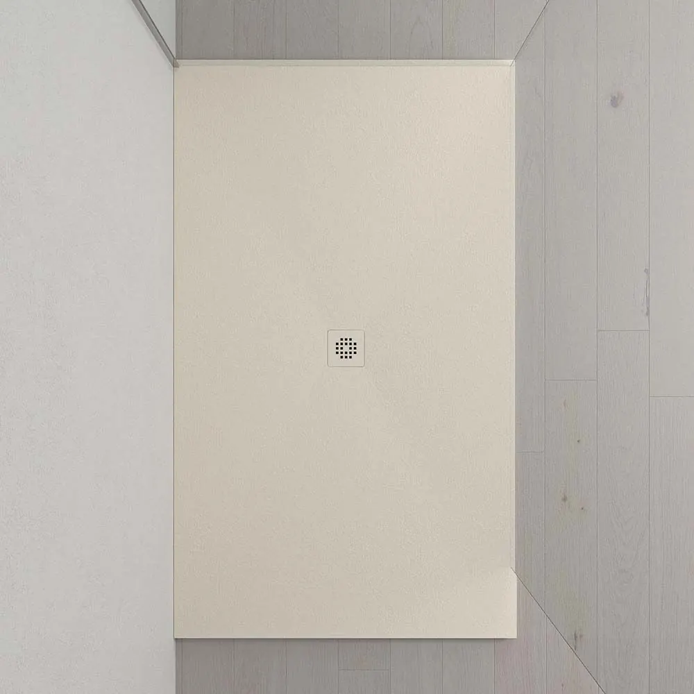 Piatto doccia in resina XXL ed esclusivi colori struttura antibatterica e antiscivolo BIANCO SPORCO Ral 9001